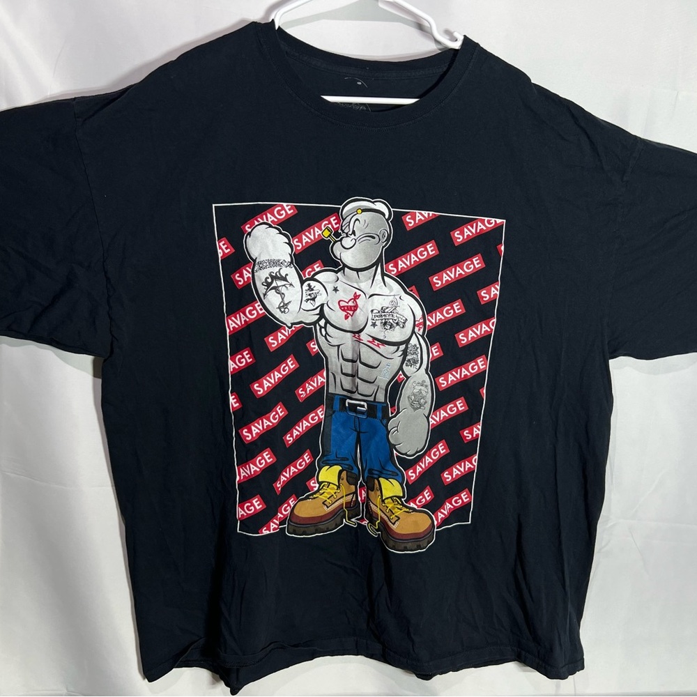 Popeye Savage King Features Adult Graphic Tee Size 3XL.